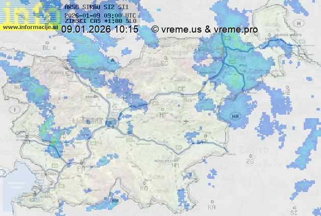 Radarska karta padavin