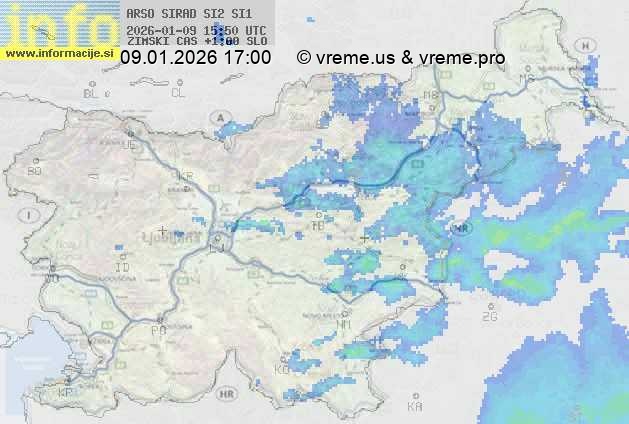 Radarska karta padavin