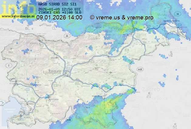 Radarska karta padavin