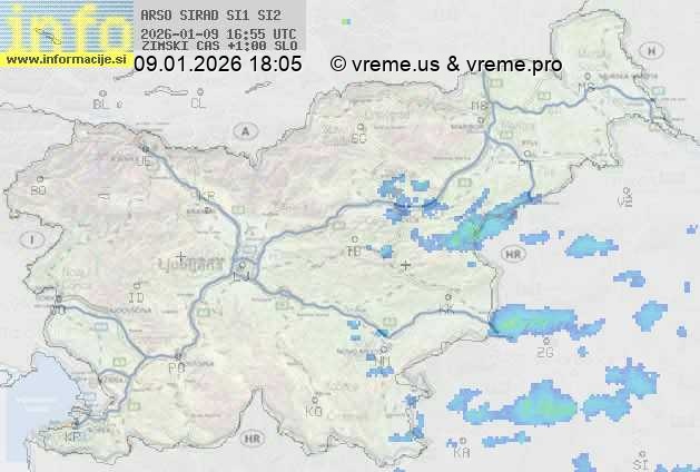 Radarska karta padavin