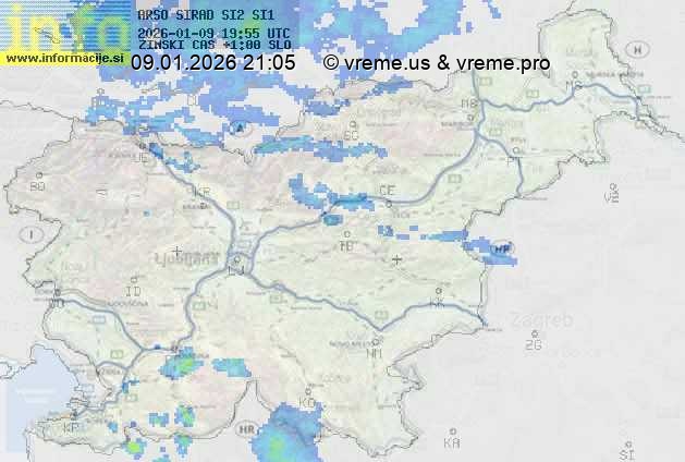 Radarska karta padavin