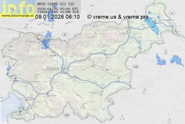 Radarska karta padavin