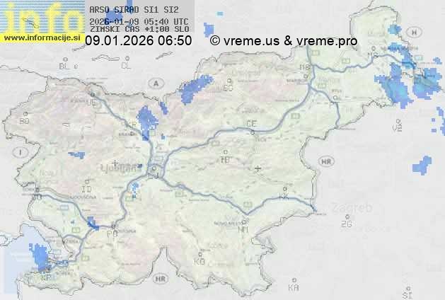 Radarska karta padavin