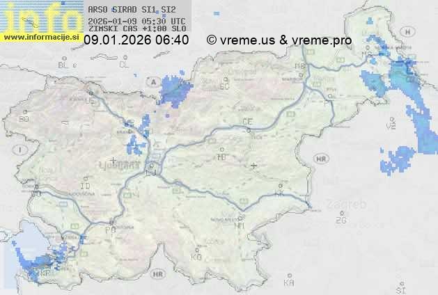 Radarska karta padavin