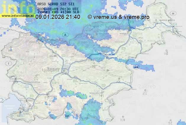 Radarska karta padavin