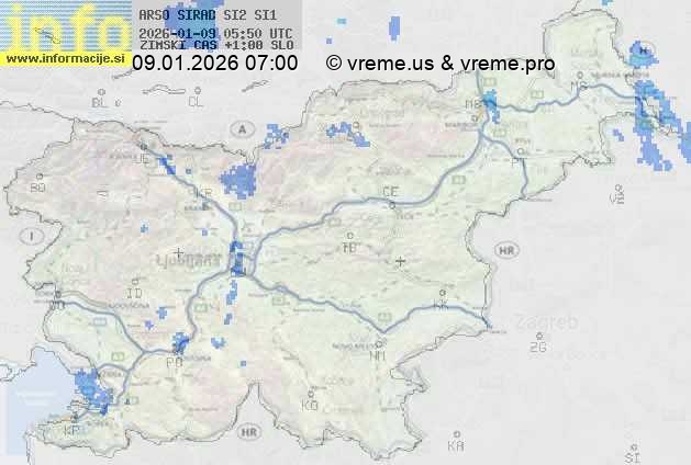 Radarska karta padavin