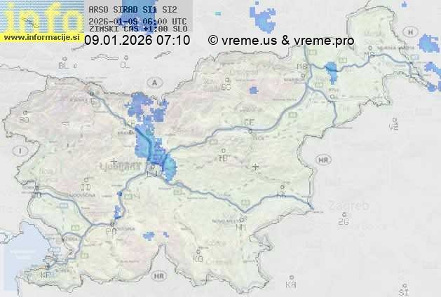 Radarska karta padavin