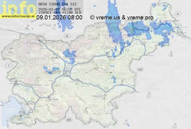 Radarska karta padavin
