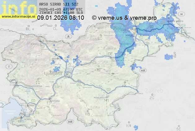 Radarska karta padavin