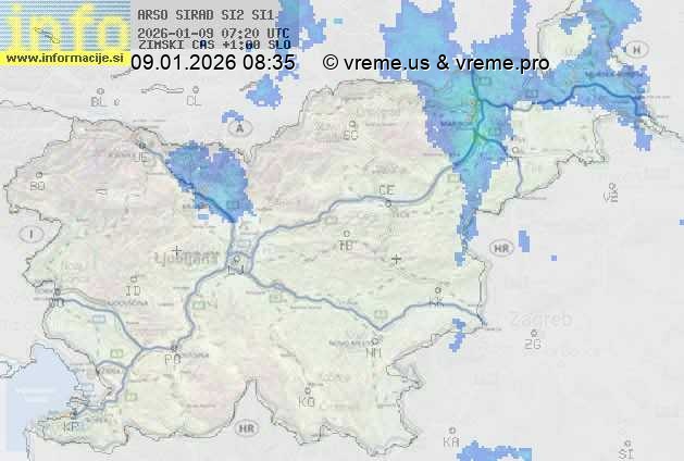 Radarska karta padavin