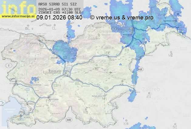 Radarska karta padavin