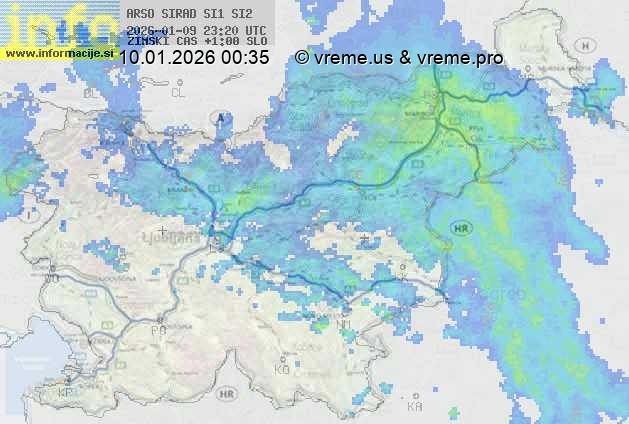 Radarska karta padavin