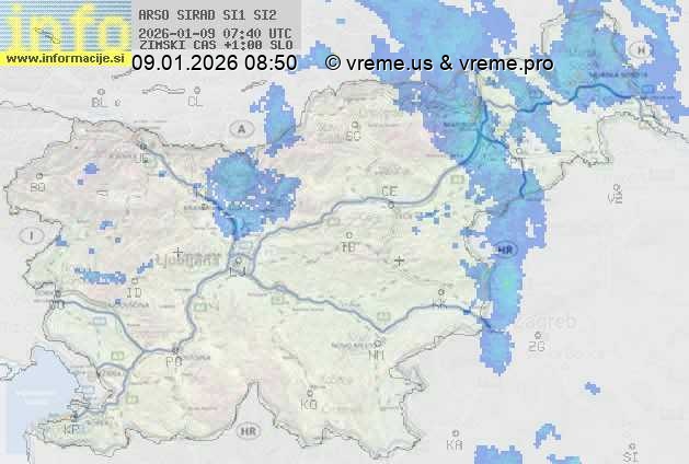 Radarska karta padavin