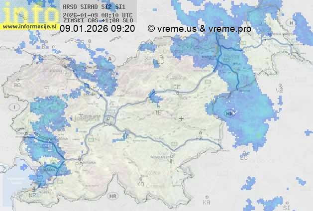 Radarska karta padavin