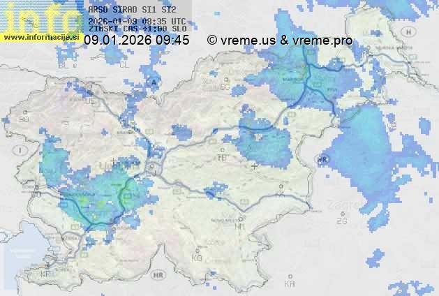 Radarska karta padavin