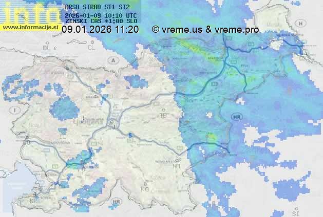 Radarska karta padavin