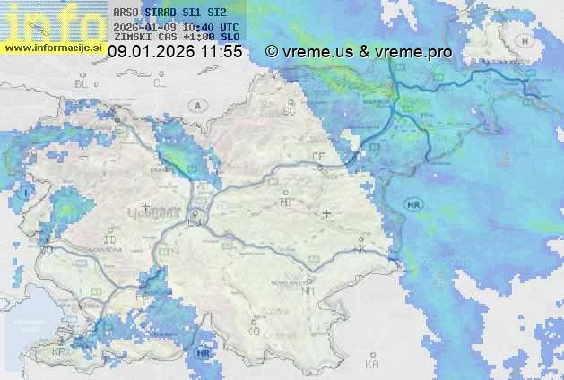 Radarska karta padavin