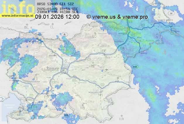 Radarska karta padavin