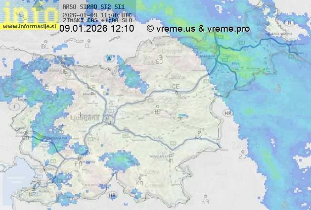 Radarska karta padavin