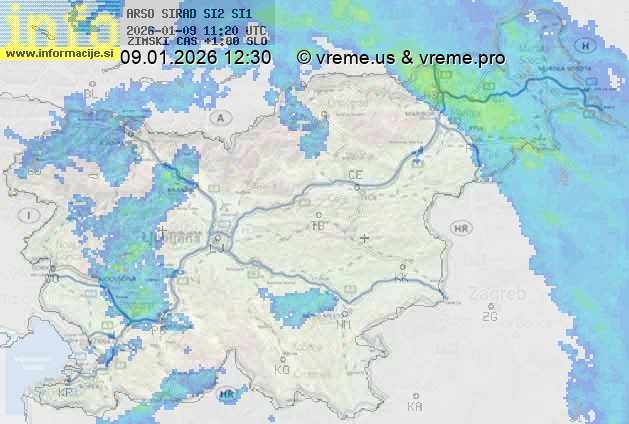 Radarska karta padavin
