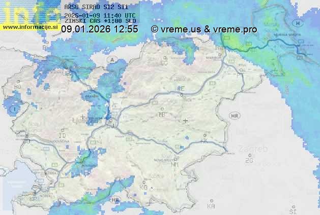 Radarska karta padavin