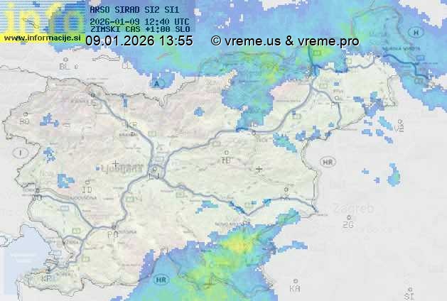 Radarska karta padavin