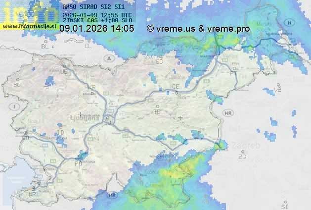Radarska karta padavin
