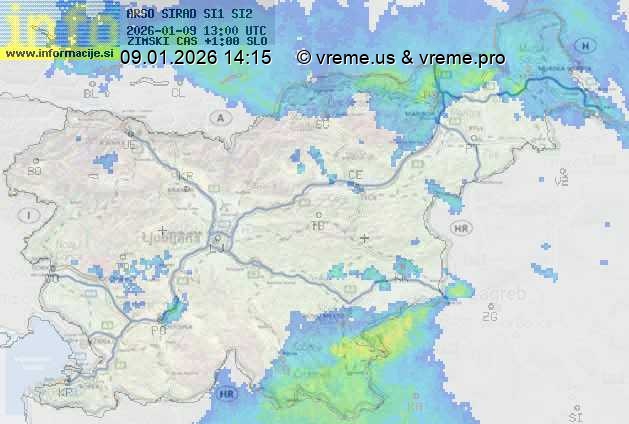 Radarska karta padavin