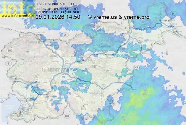 Radarska karta padavin