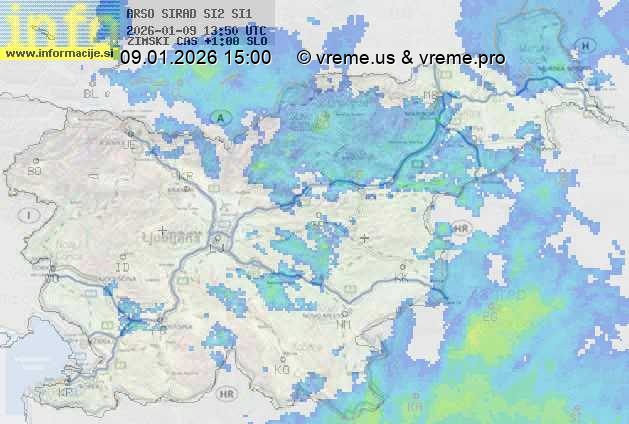 Radarska karta padavin