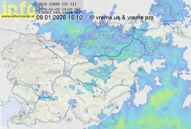 Radarska karta padavin