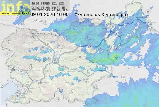 Radarska karta padavin