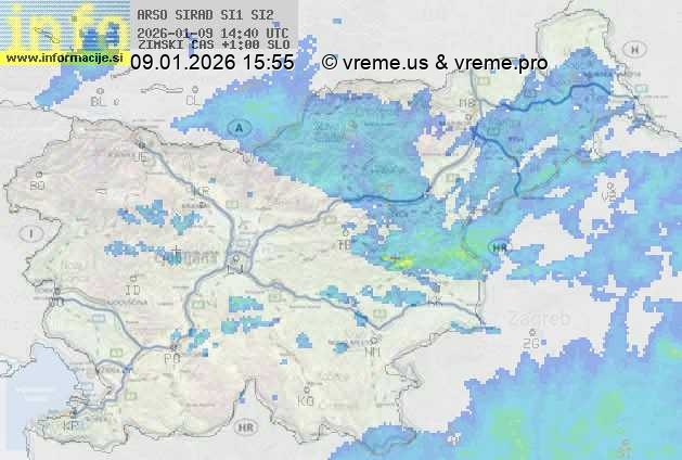 Radarska karta padavin
