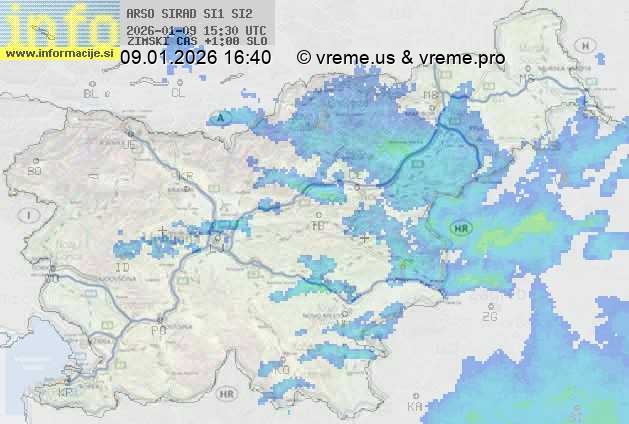 Radarska karta padavin
