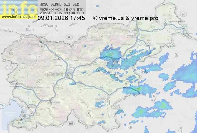 Radarska karta padavin