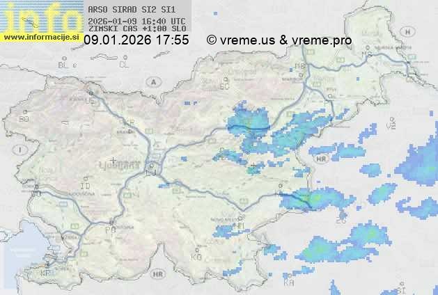 Radarska karta padavin