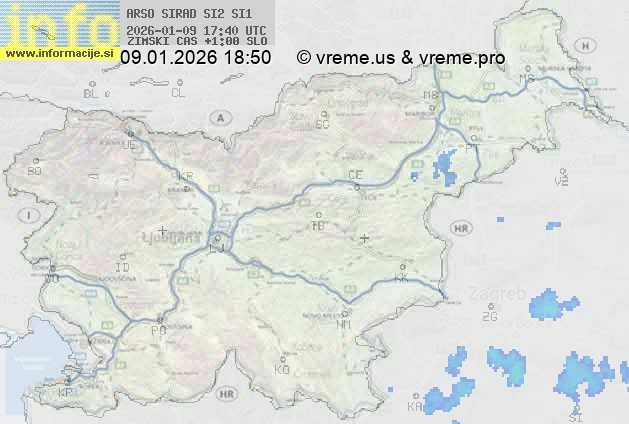 Radarska karta padavin