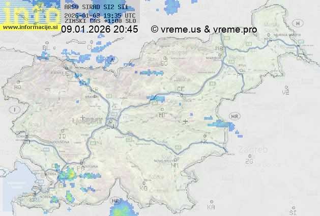 Radarska karta padavin