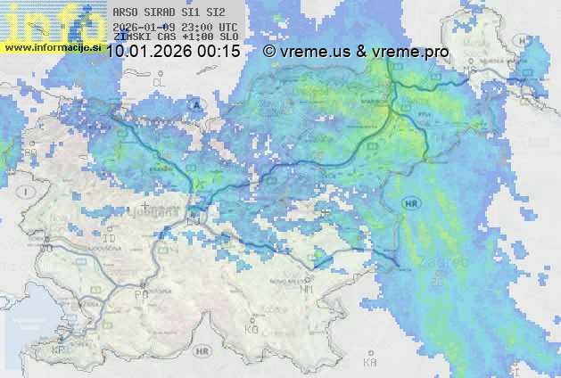 Radarska karta padavin
