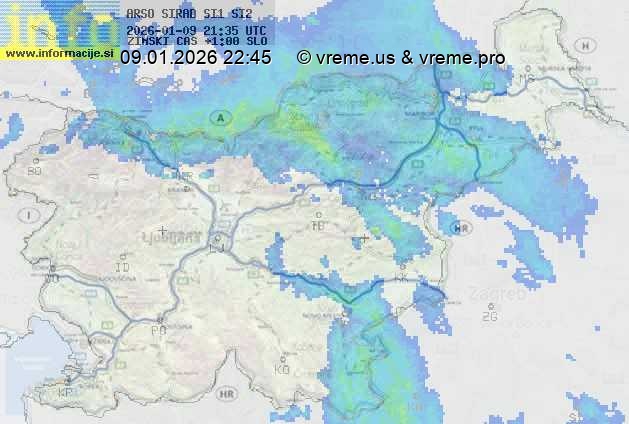 Radarska karta padavin