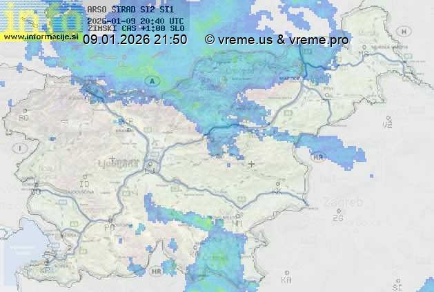 Radarska karta padavin