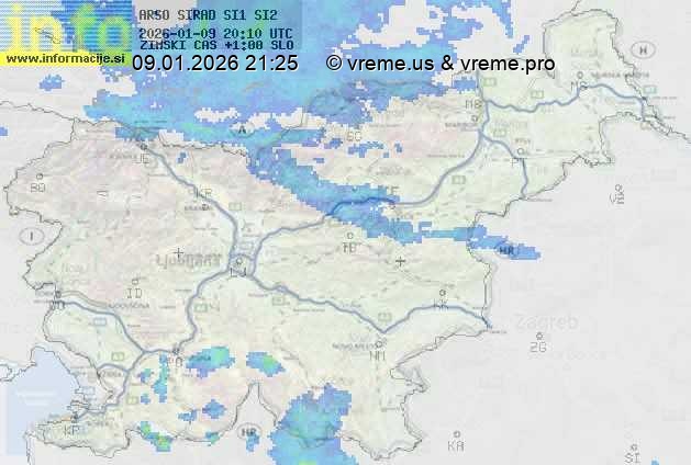 Radarska karta padavin