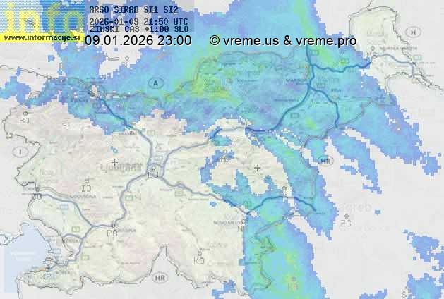 Radarska karta padavin