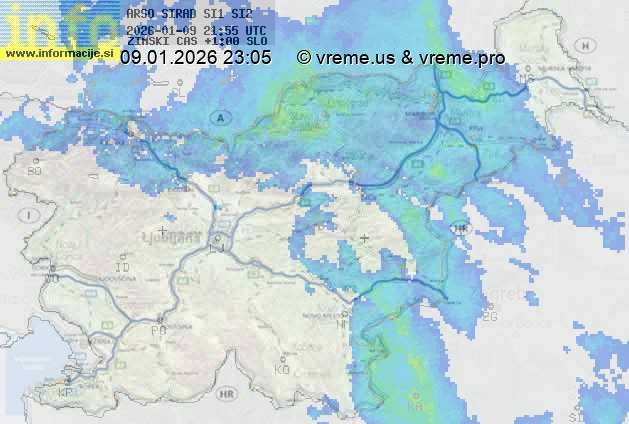 Radarska karta padavin