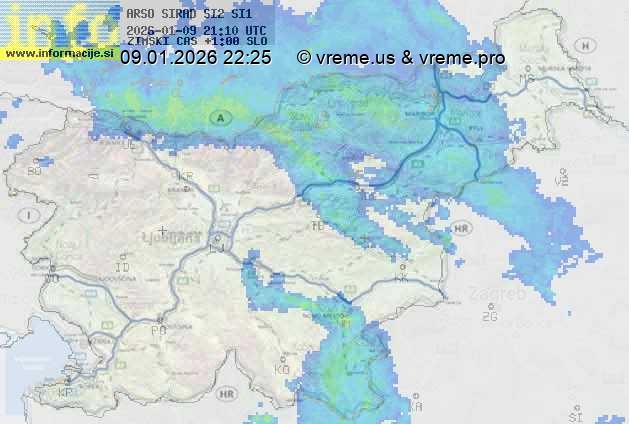 Radarska karta padavin