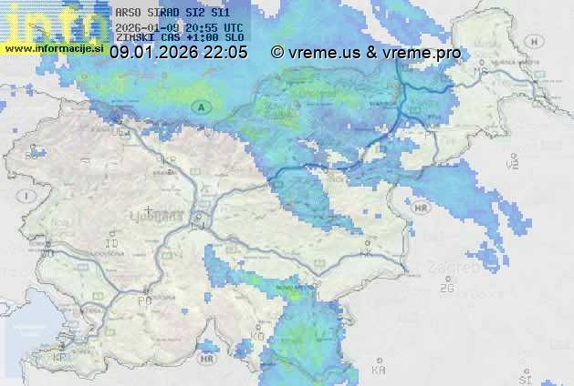 Radarska karta padavin