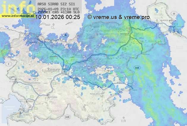 Radarska karta padavin