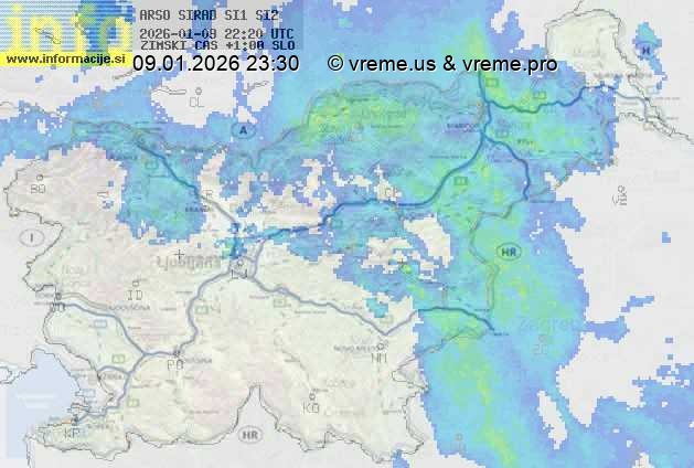 Radarska karta padavin