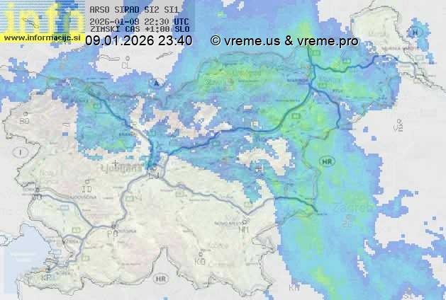 Radarska karta padavin