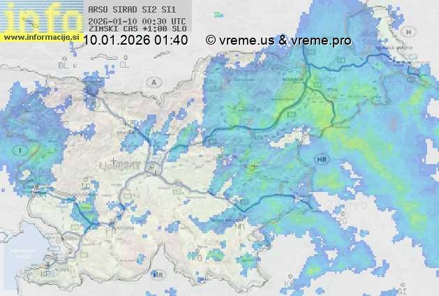 Radarska karta padavin